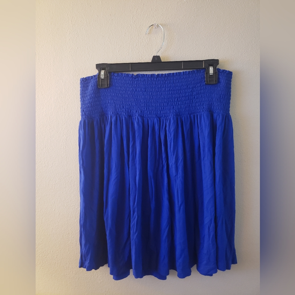 H&M Blue Skirt with Elastic Waist- Size Large